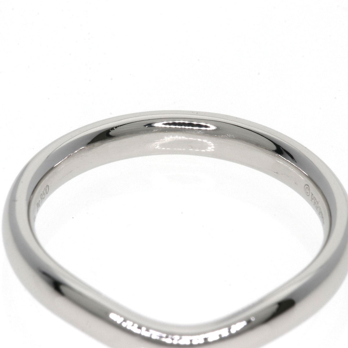 TIFFANY&Co. Curved band Ring Platinum PT950 Ladies [Used]