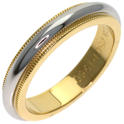 TIFFANY&Co. Milgrain Ring K18 Yellow Gold PT950Ladies [Used]