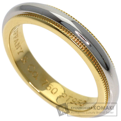 TIFFANY&Co. Milgrain Ring K18 Yellow Gold PT950Ladies [Used]