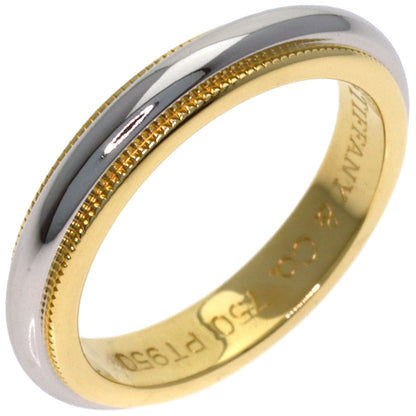 TIFFANY&Co. Milgrain Ring K18 Yellow Gold PT950Ladies [Used]