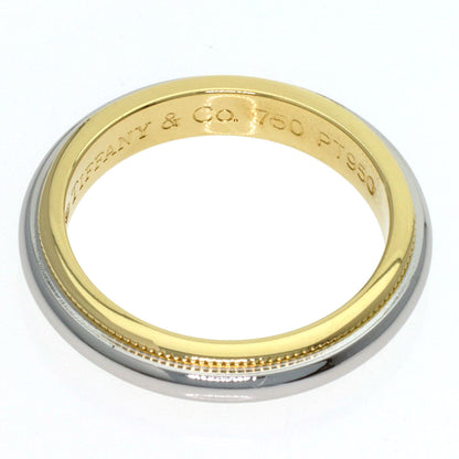 TIFFANY&Co. Milgrain Ring K18 Yellow Gold PT950Ladies [Used]