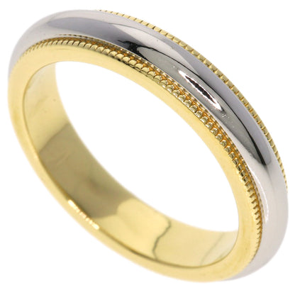 TIFFANY&Co. Milgrain Ring K18 Yellow Gold PT950Ladies [Used]