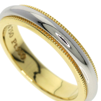 TIFFANY&Co. Milgrain Ring K18 Yellow Gold PT950Ladies [Used]