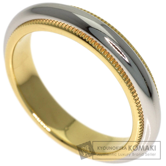 TIFFANY&Co. Milgrain Ring K18 Yellow Gold PT950Ladies [Used]