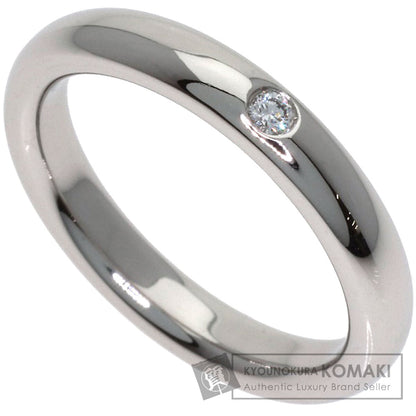 TIFFANY&Co. Classic band 1P Diamond Ring Platinum PT950 Ladies [Used]