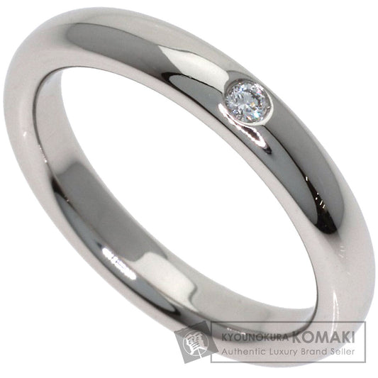 TIFFANY&Co. Classic band 1P Diamond Ring Platinum PT950 Ladies [Used]