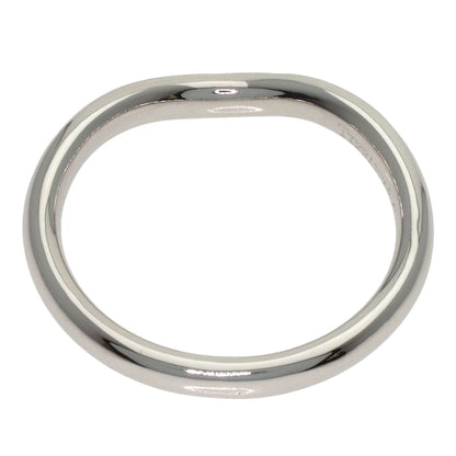 TIFFANY&Co. Curved band 3P Diamond Ring Platinum PT950 Ladies [Used]
