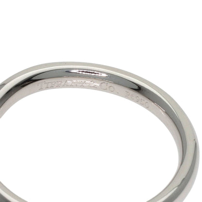 TIFFANY&Co. Curved band 3P Diamond Ring Platinum PT950 Ladies [Used]