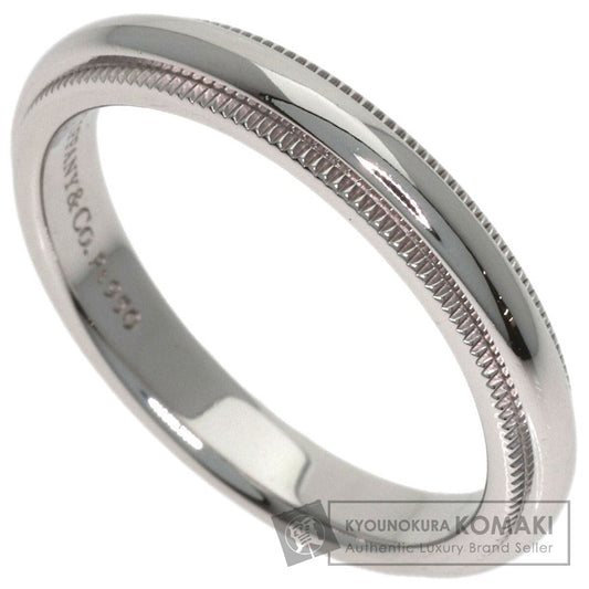 TIFFANY&Co. Milgrain Ring Platinum PT950 Ladies [Used]