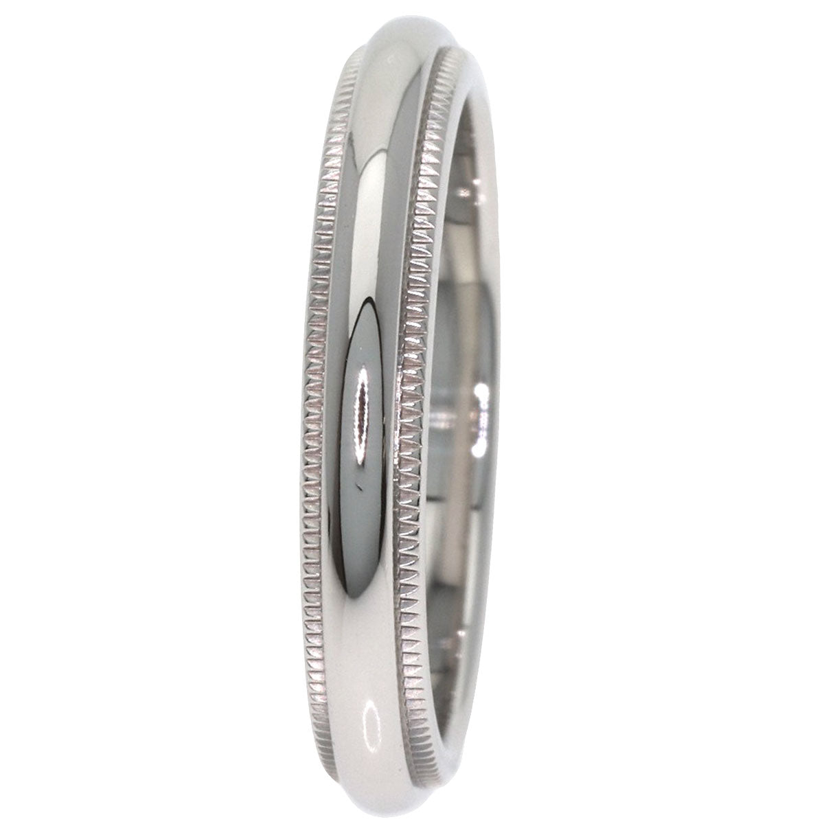 TIFFANY&Co. Milgrain Ring Platinum PT950 Ladies [Used]