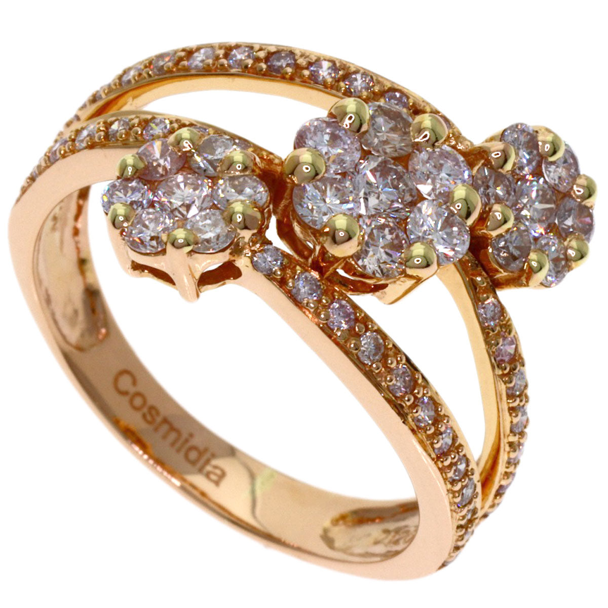 Diamond Jewel Cosmidia Ring K18 Pink Gold 4.6g　Ladies