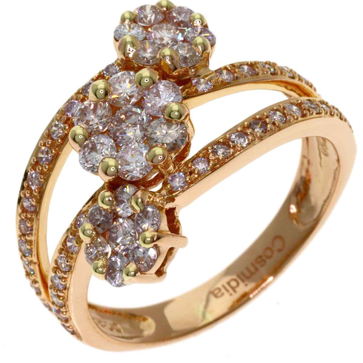 Diamond Jewel Cosmidia Ring K18 Pink Gold 4.6g　Ladies