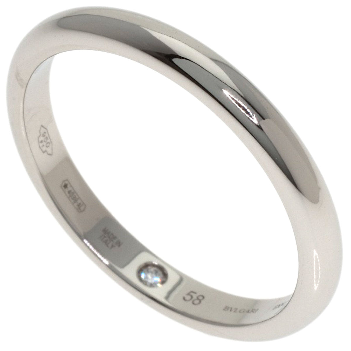 BVLGARI Fedi Inner Stone Diamond #58 Ring Platinum PT950 Ladies [Used]