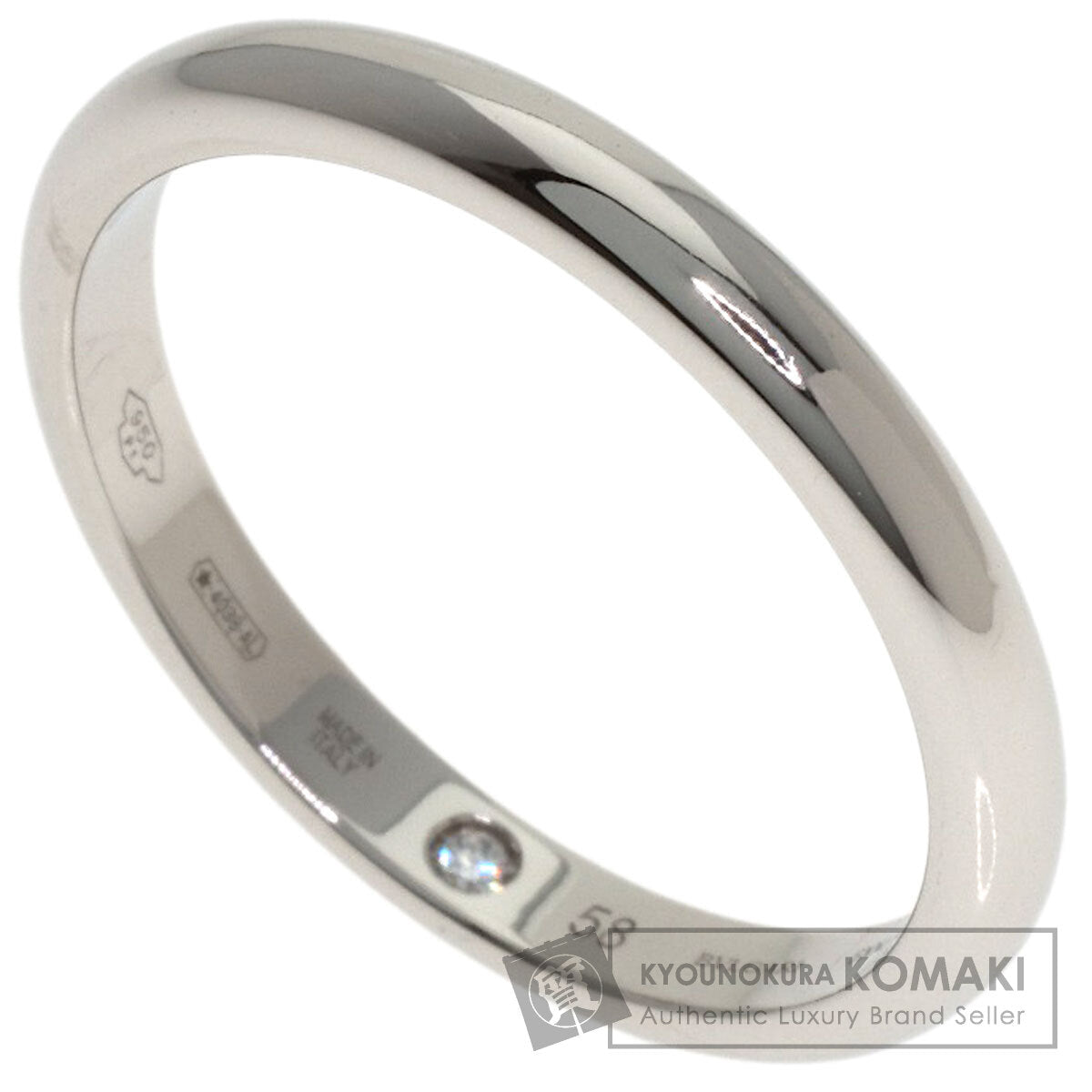 BVLGARI Fedi Inner Stone Diamond #58 Ring Platinum PT950 Ladies [Used]