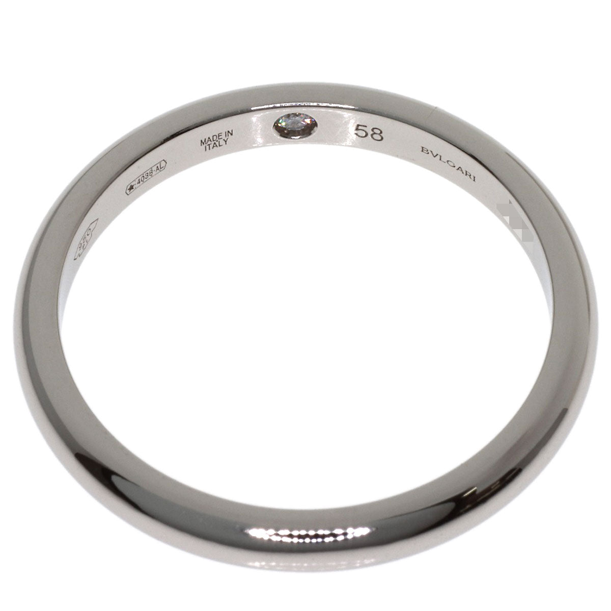 BVLGARI Fedi Inner Stone Diamond #58 Ring Platinum PT950 Ladies [Used]