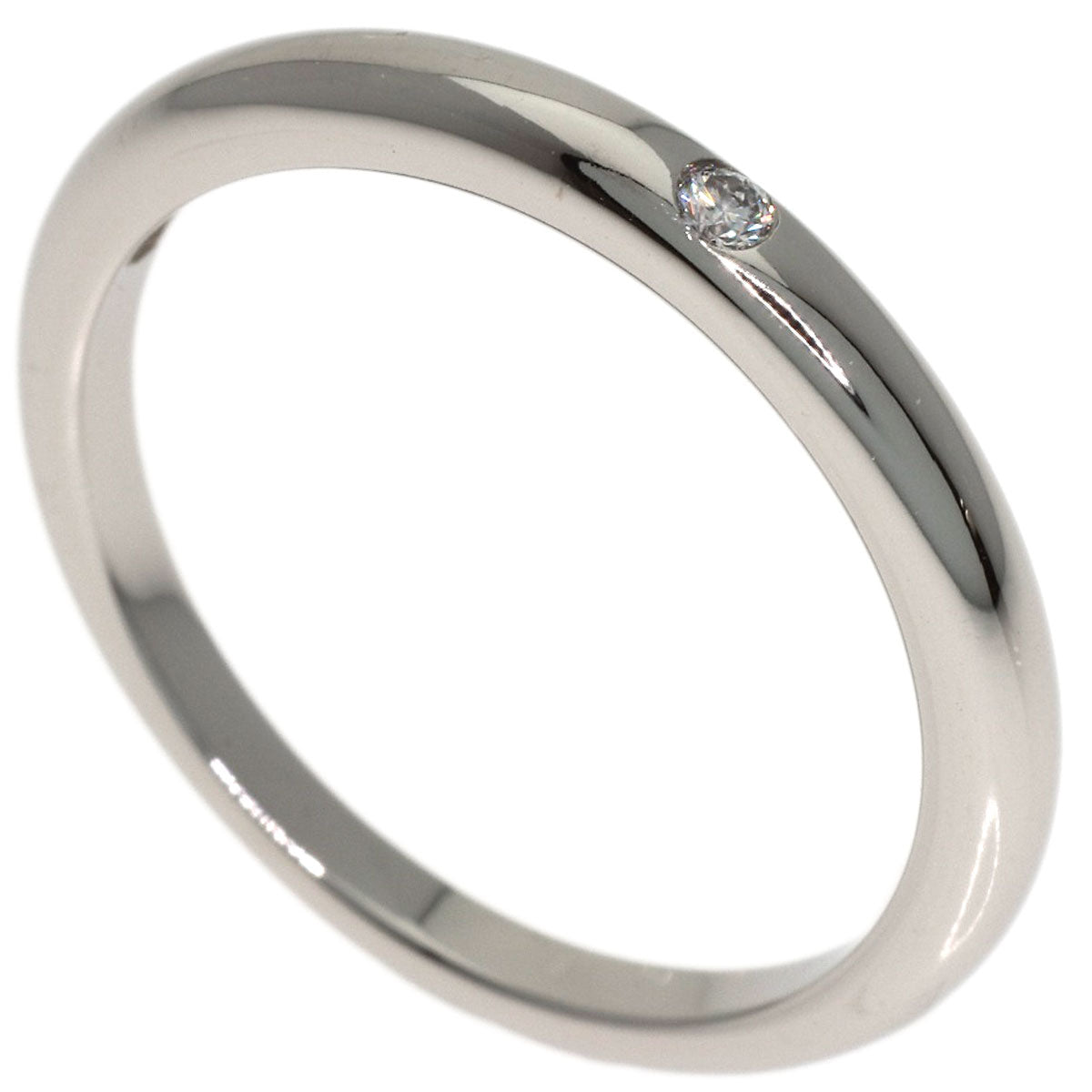 BVLGARI Wedding 1P Diamond Ring Platinum PT950 Ladies [Used]