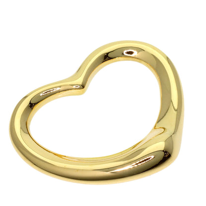 TIFFANY&Co. Open heart Pendant top K18 Yellow Gold Ladies [Used]