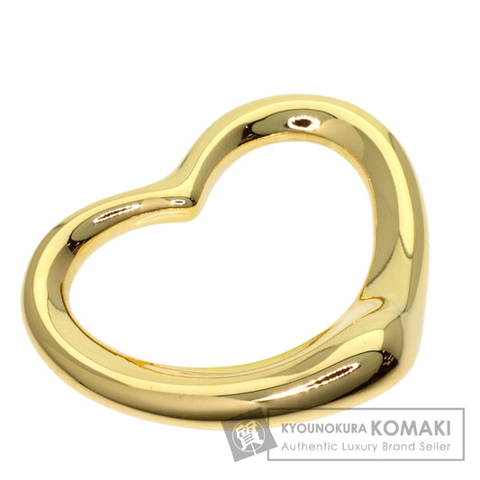 TIFFANY&Co. Open heart Pendant top K18 Yellow Gold Ladies [Used]