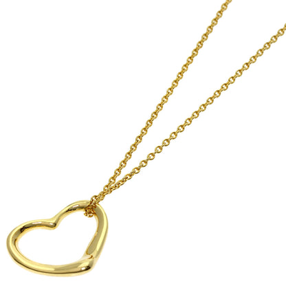 TIFFANY&Co. Open heart Necklace K18 Yellow Gold Ladies [Used]