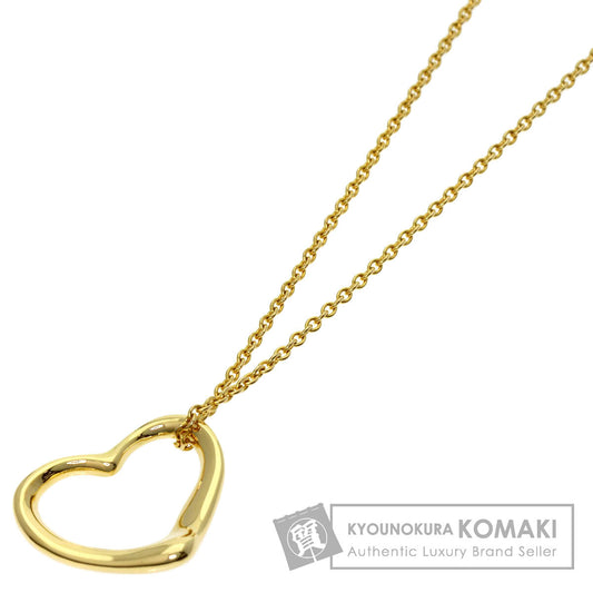 TIFFANY&Co. Open heart Necklace K18 Yellow Gold Ladies [Used]