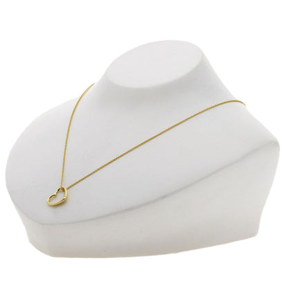 TIFFANY&Co. Open heart Necklace K18 Yellow Gold Ladies [Used]