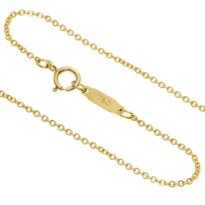 TIFFANY&Co. Heart ribbon Necklace K18 Yellow Gold Ladies [Used]