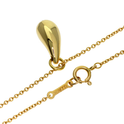TIFFANY&Co. teardrop Necklace K18 Yellow Gold Ladies [Used]