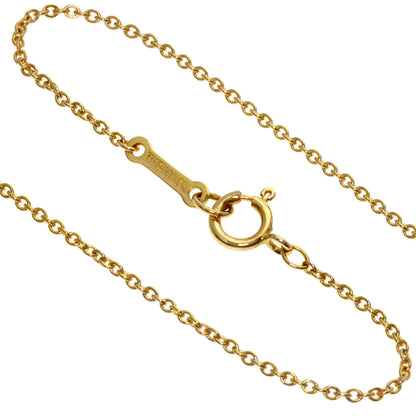 TIFFANY&Co. teardrop Necklace K18 Yellow Gold Ladies [Used]