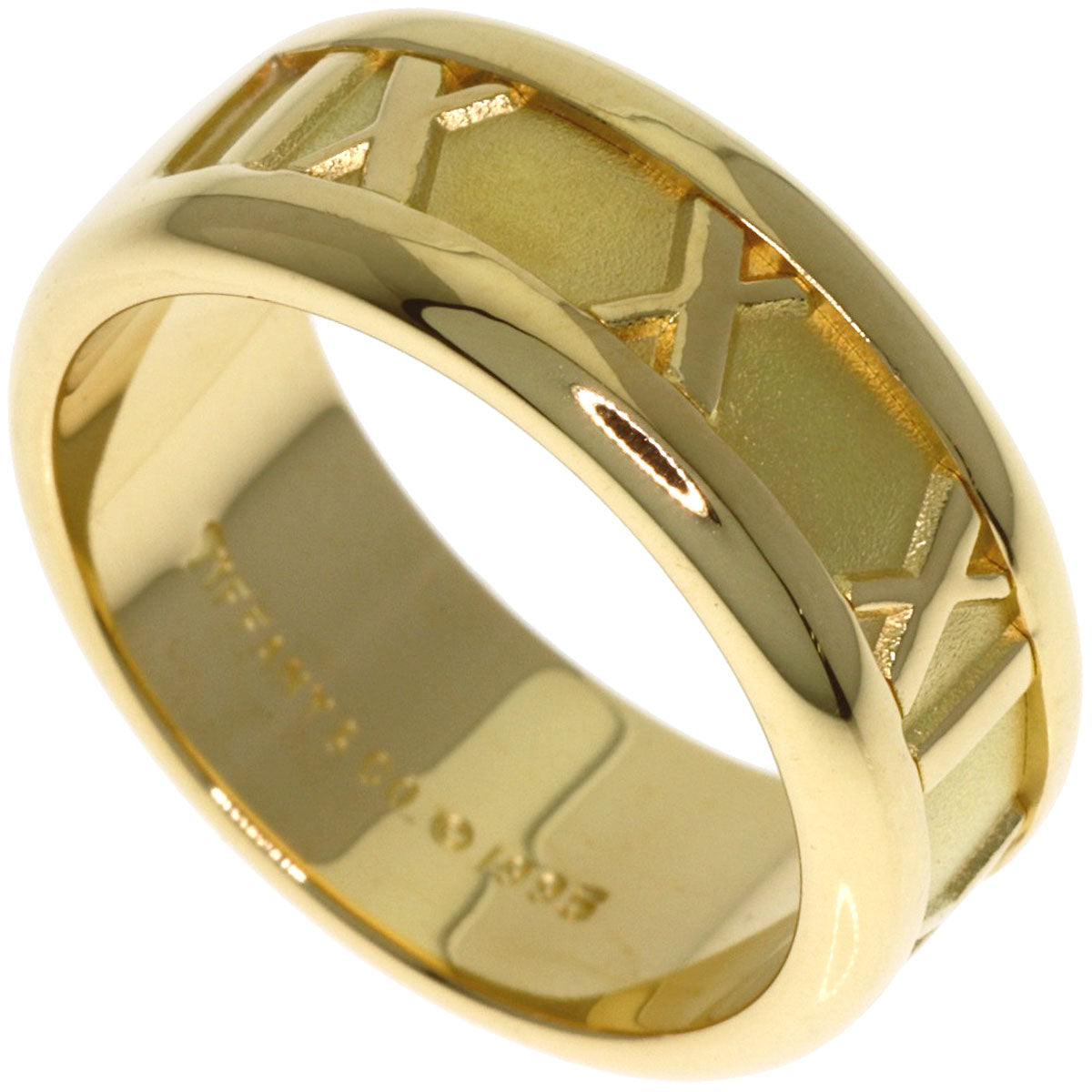 TIFFANY&Co. Atlas Ring K18 Yellow Gold Ladies [Used]