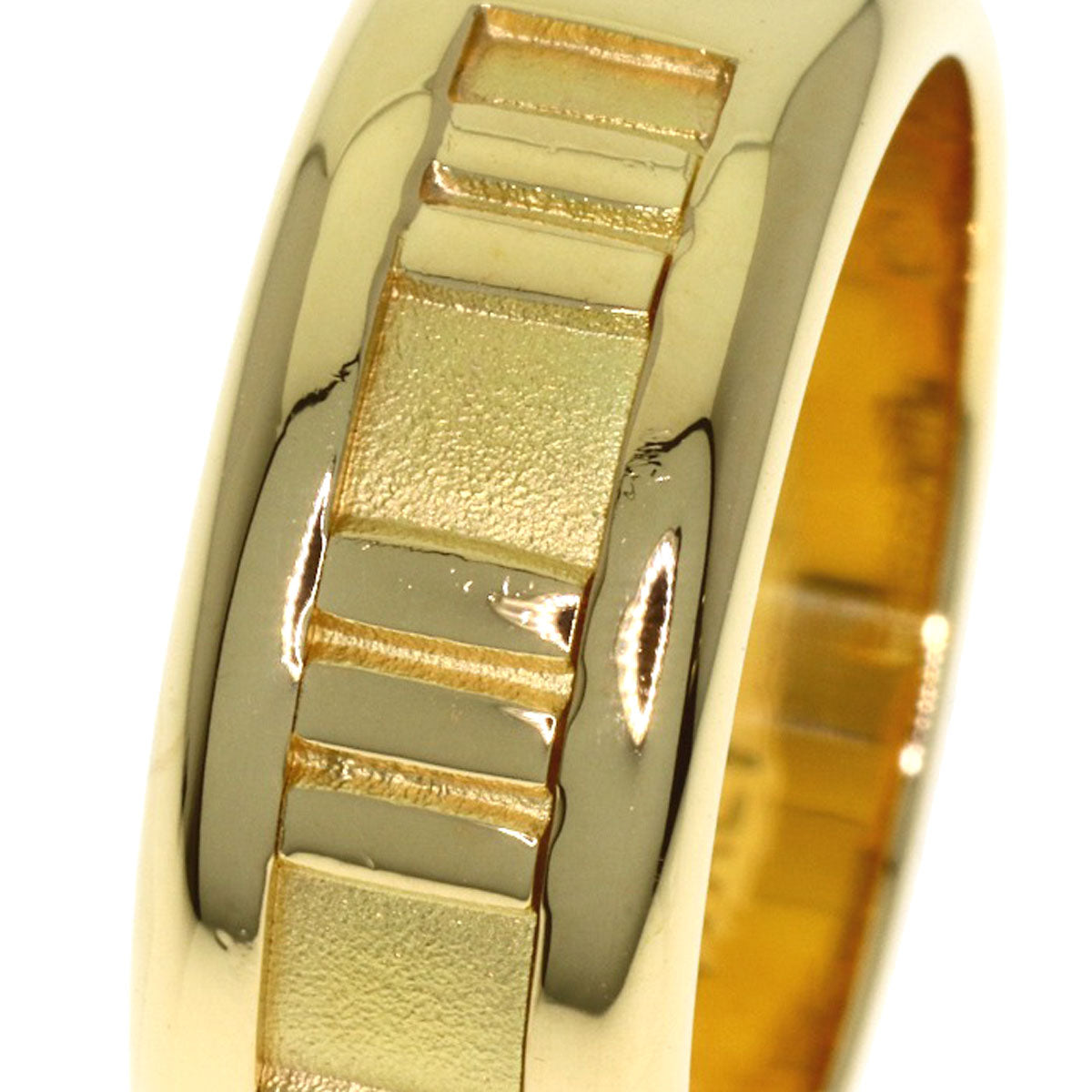 TIFFANY&Co. Atlas Ring K18 Yellow Gold Ladies [Used]