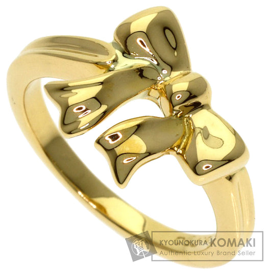TIFFANY&Co. ribbon Ring K18 Yellow Gold Ladies [Used]