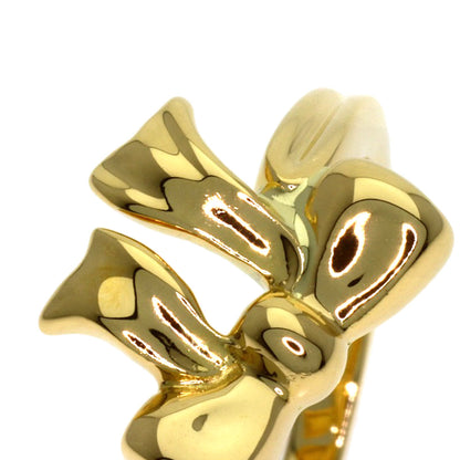 TIFFANY&Co. ribbon Ring K18 Yellow Gold Ladies [Used]