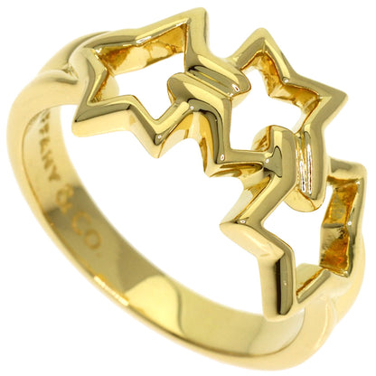 TIFFANY&Co. Triple star Ring K18 Yellow Gold Ladies [Used]