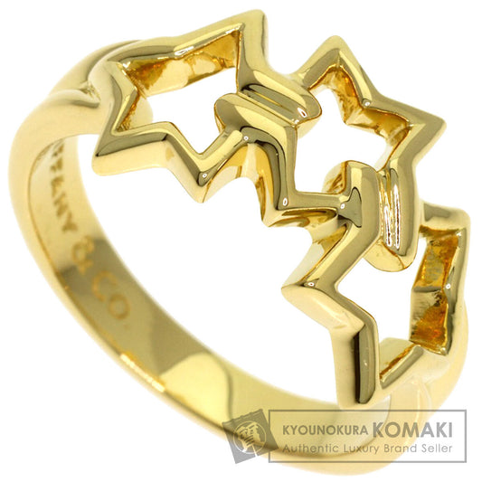 TIFFANY&Co. Triple star Ring K18 Yellow Gold Ladies [Used]