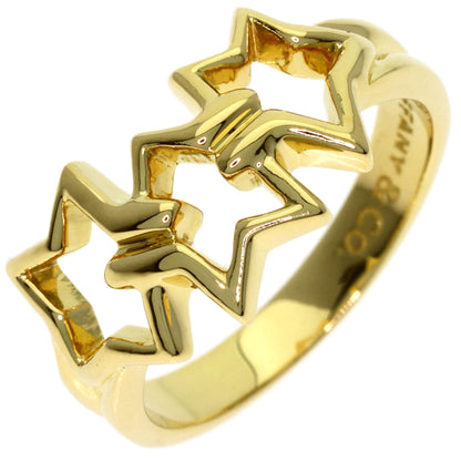 TIFFANY&Co. Triple star Ring K18 Yellow Gold Ladies [Used]