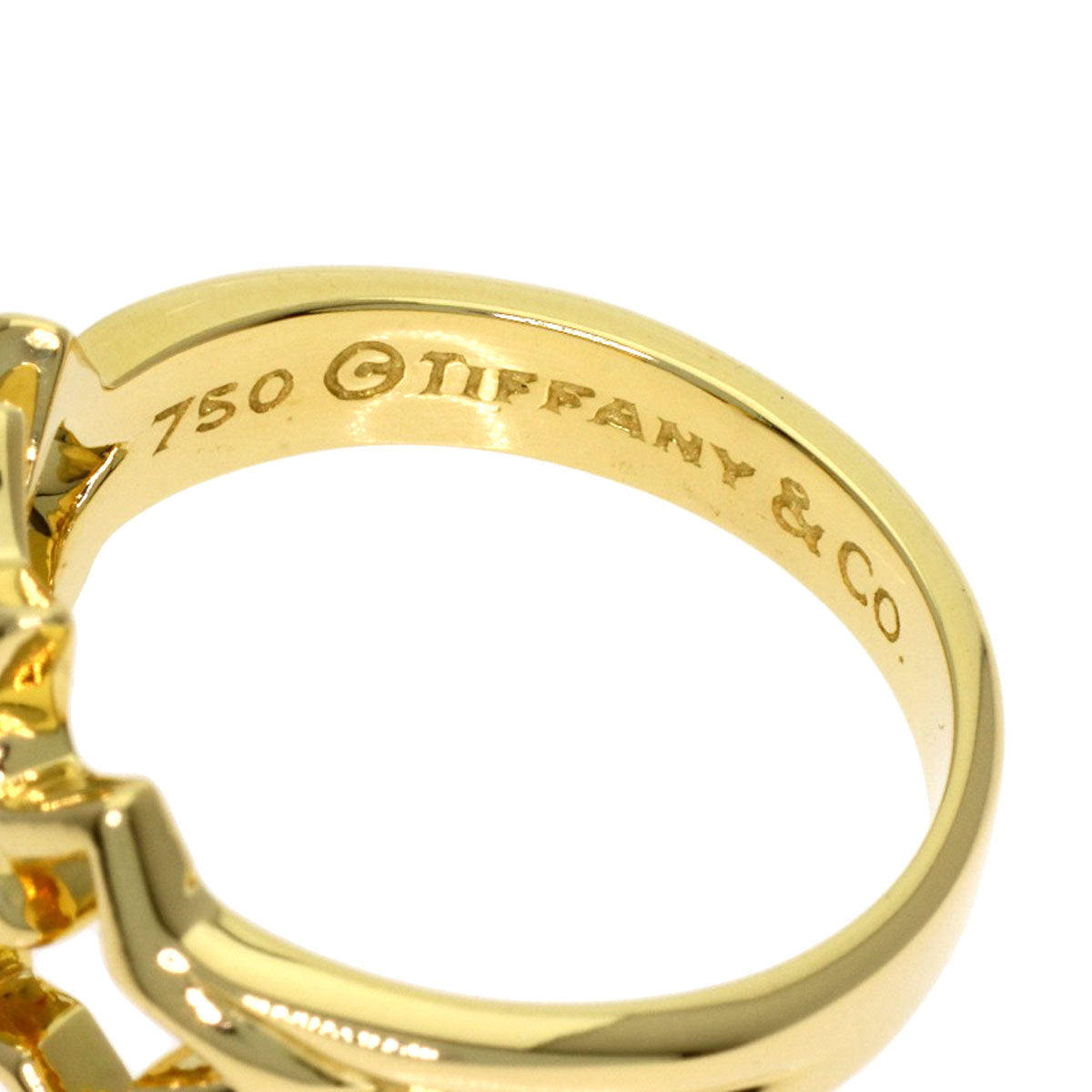 TIFFANY&Co. Triple star Ring K18 Yellow Gold Ladies [Used]