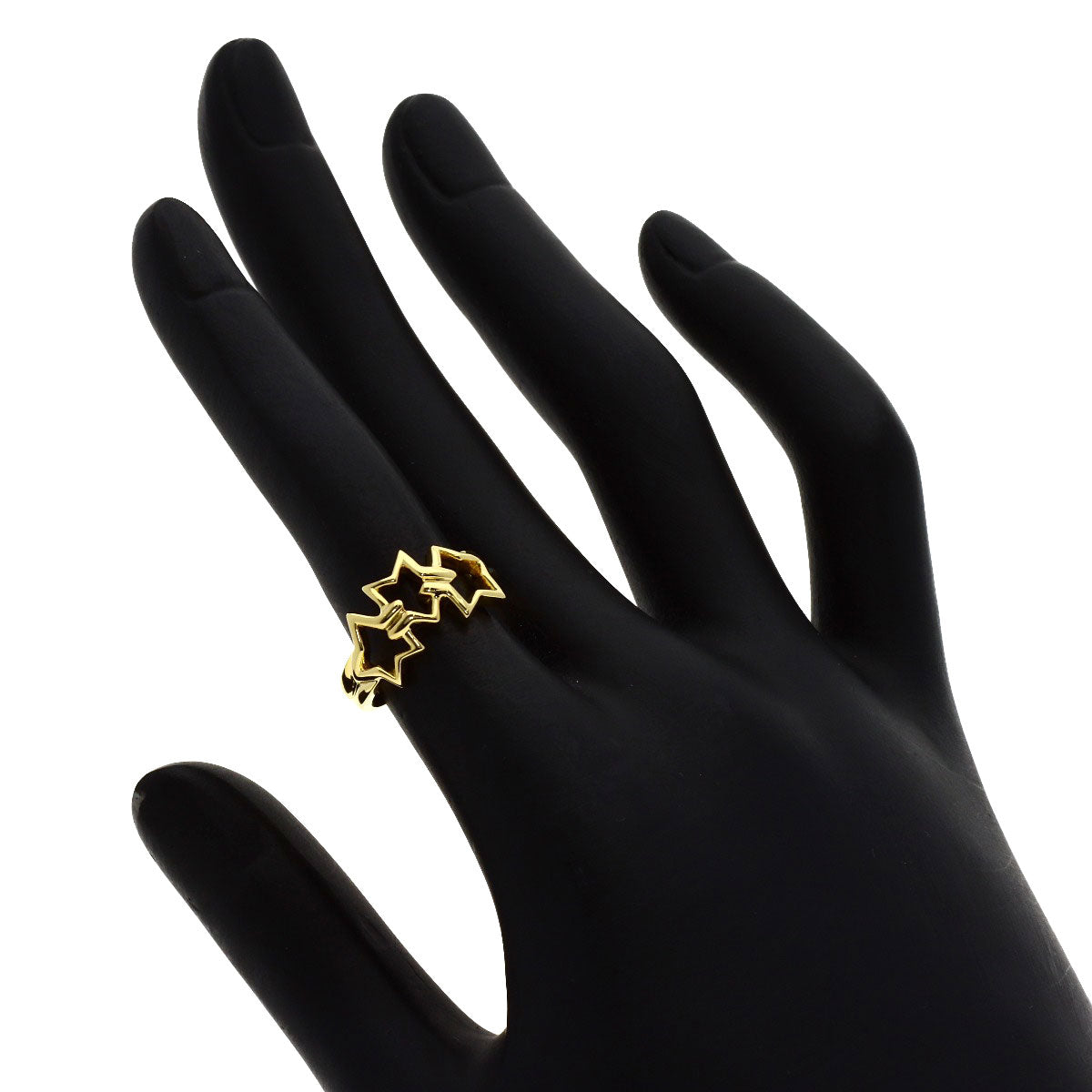 TIFFANY&Co. Triple star Ring K18 Yellow Gold Ladies [Used]