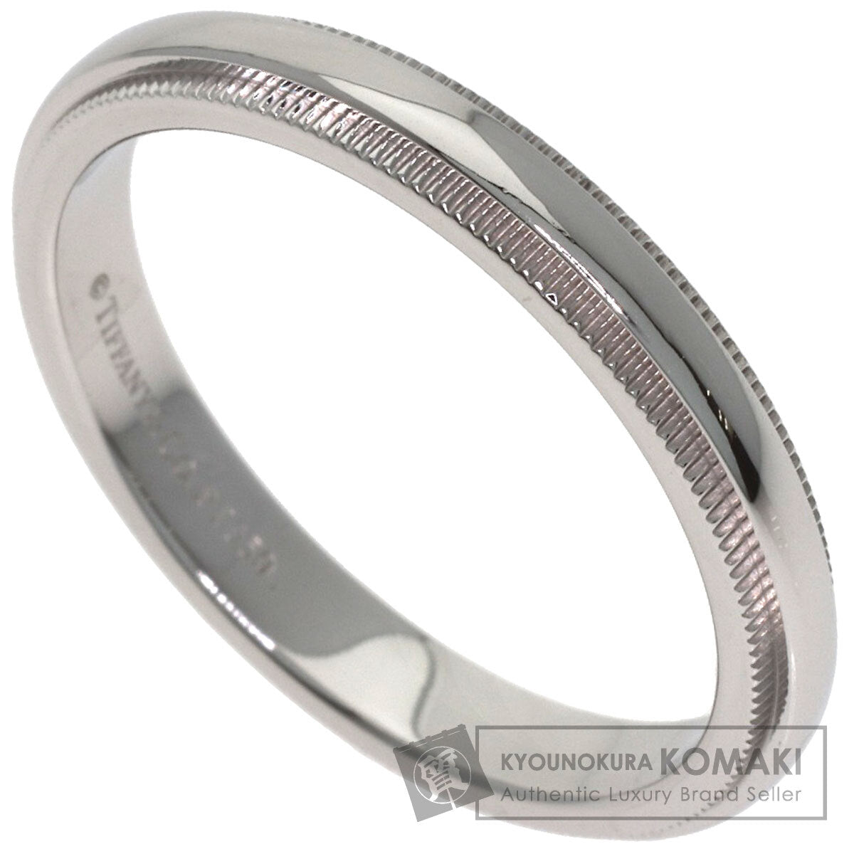 TIFFANY&Co. Milgrain Ring Platinum PT950 Ladies [Used]