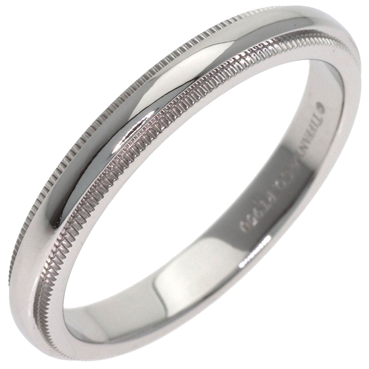 TIFFANY&Co. Milgrain Ring Platinum PT950 Ladies [Used]
