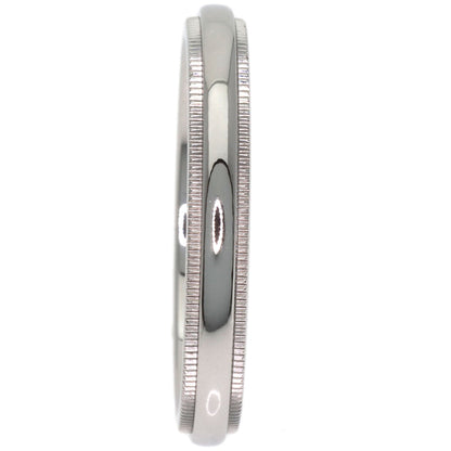 TIFFANY&Co. Milgrain Ring Platinum PT950 Ladies [Used]