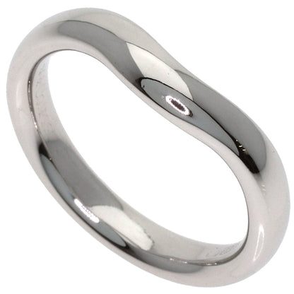 TIFFANY&Co. Curved band Ring Platinum PT950 Ladies [Used]