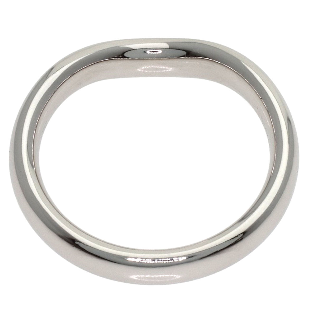 TIFFANY&Co. Curved band Ring Platinum PT950 Ladies [Used]