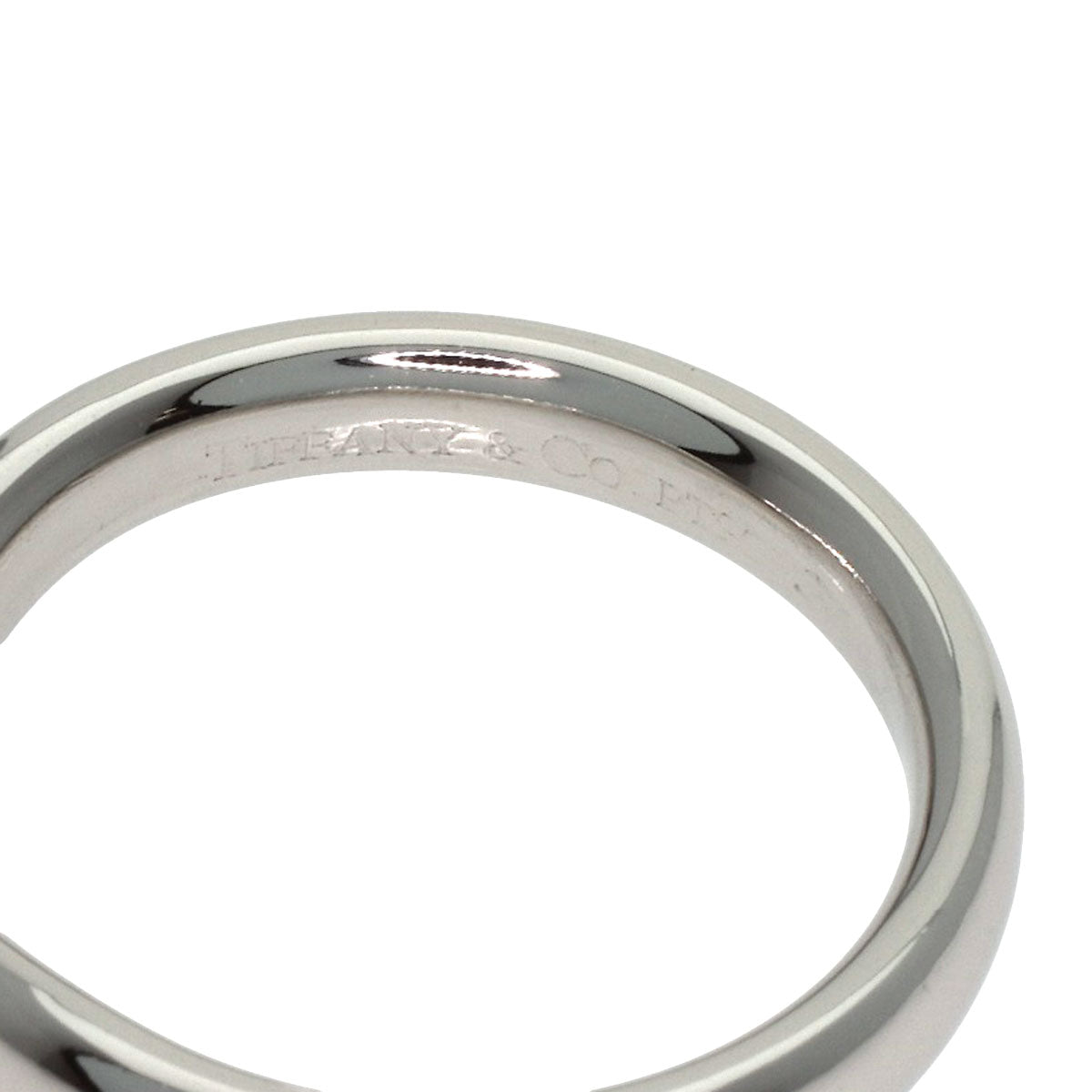 TIFFANY&Co. Curved band Ring Platinum PT950 Ladies [Used]
