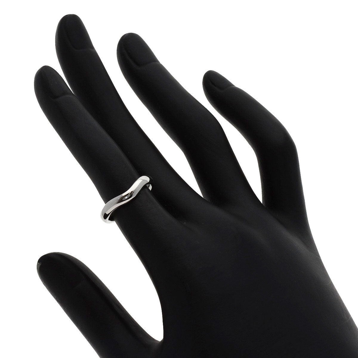 TIFFANY&Co. Curved band Ring Platinum PT950 Ladies [Used]