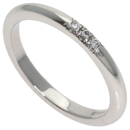 TIFFANY&Co. Forever 3P Diamond Ring Platinum PT950 Ladies [Used]