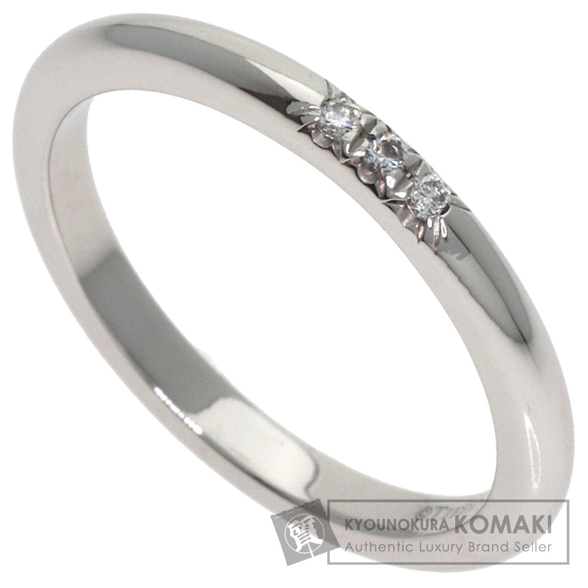 TIFFANY&Co. Forever 3P Diamond Ring Platinum PT950 Ladies [Used]