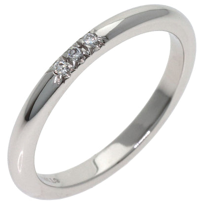 TIFFANY&Co. Forever 3P Diamond Ring Platinum PT950 Ladies [Used]