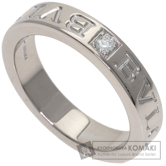 BVLGARI Double logo Diamond Ring K18 White Gold Ladies [Used]