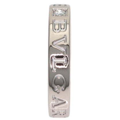 BVLGARI Double logo Diamond Ring K18 White Gold Ladies [Used]