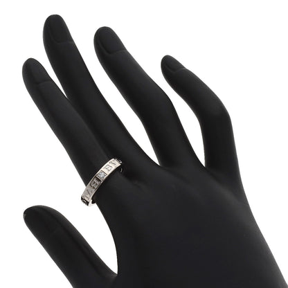 BVLGARI Double logo Diamond Ring K18 White Gold Ladies [Used]